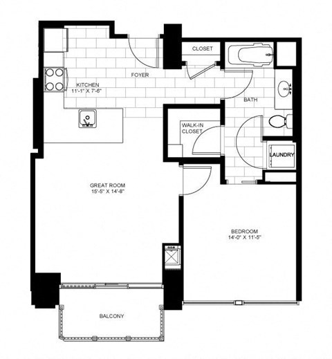 Floor plan at Flair Tower